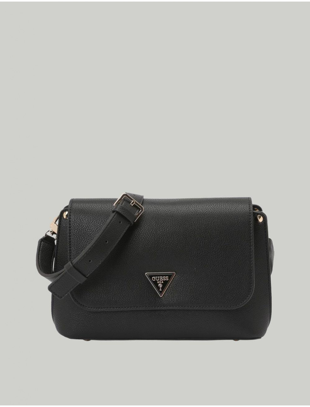 BOLSO GUESS MERIDIAN II FLAP NEGRO
