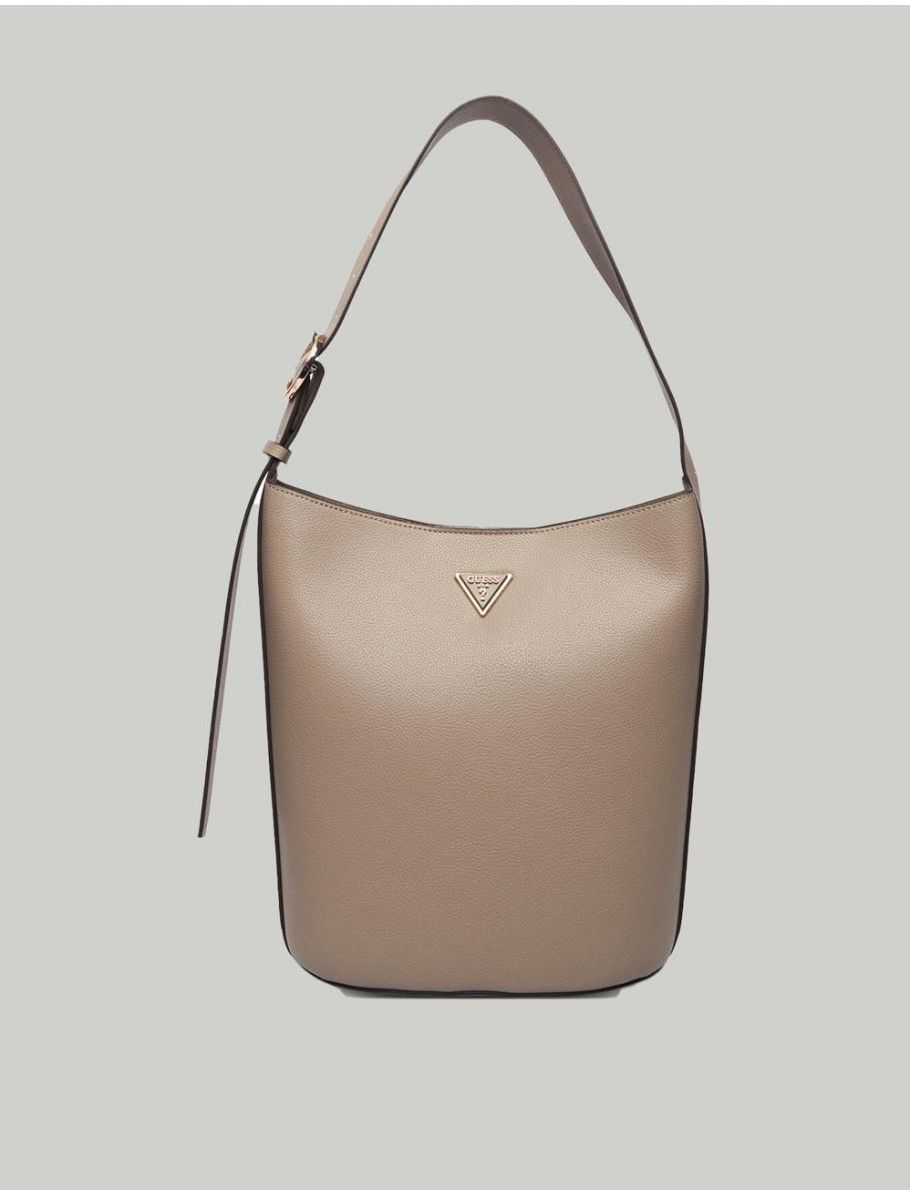 BOLSO GUESS MERIDIAN II BUCKET TAUPE