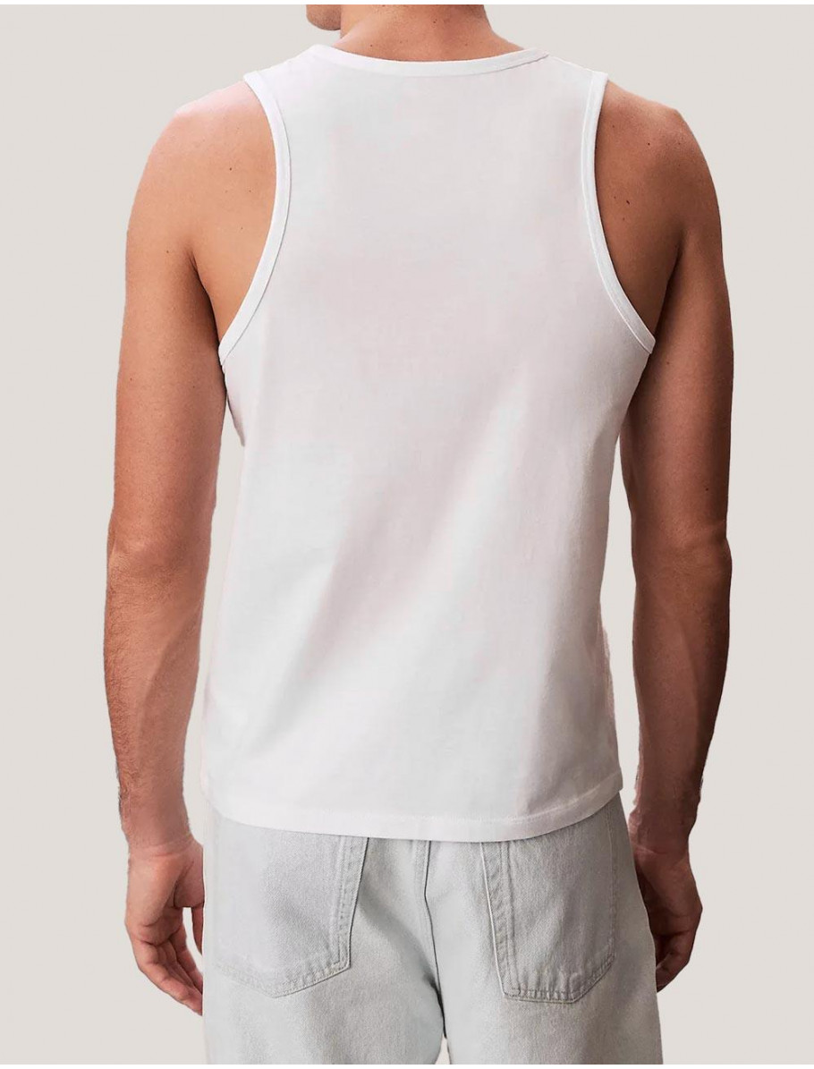 CAMISETA CALVIN KLEIN 30S CLASSIC MICRO MO BLANCO