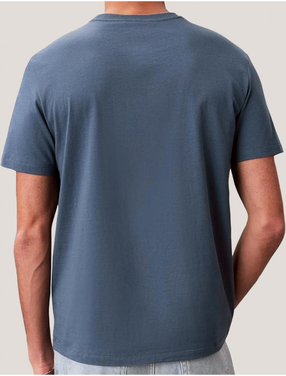 CAMISETA CALVIN KLEIN SS BADGE 30S JERSEY CLASSIC TEE AZUL