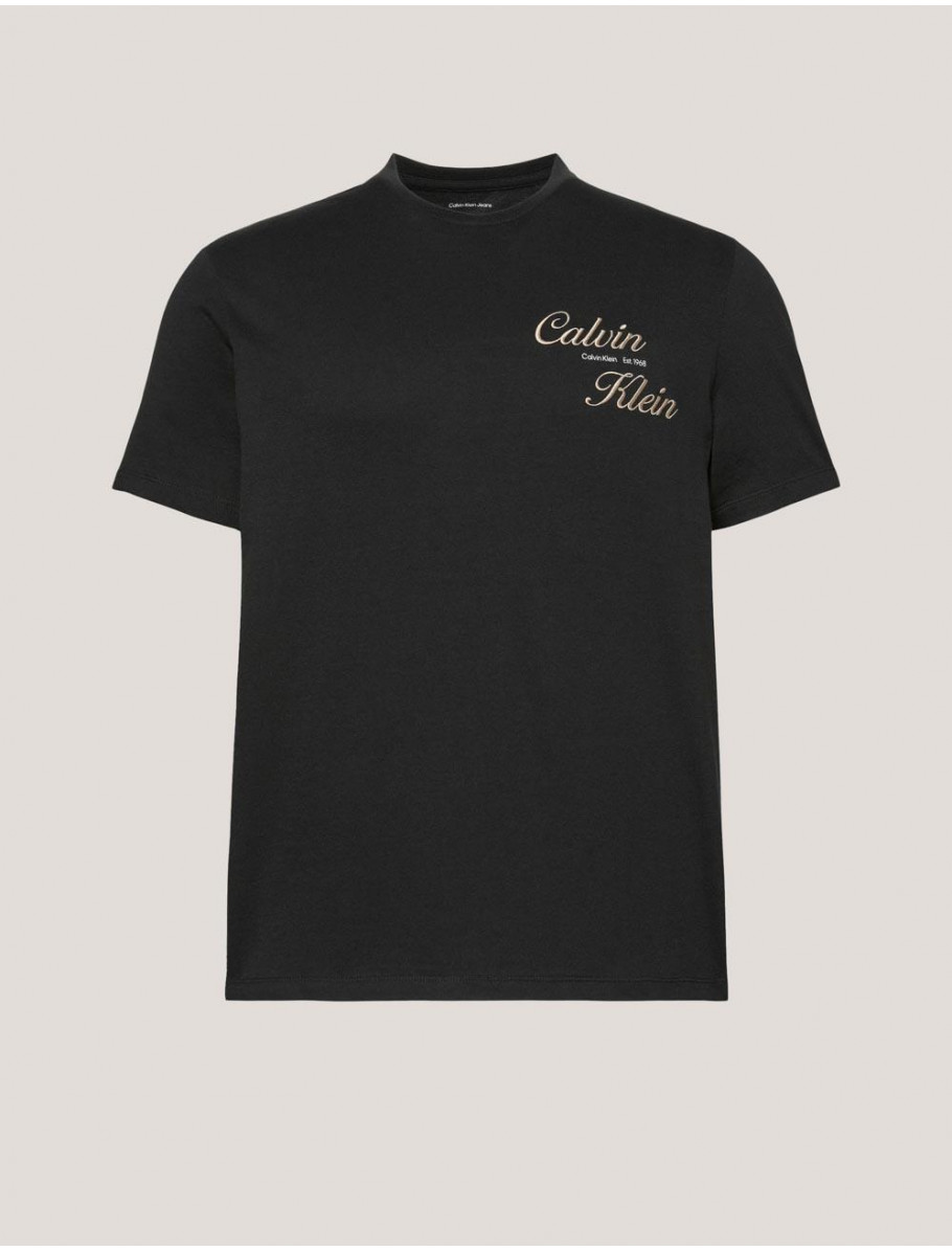 CAMISETA CALVIN KLEIN SS 30S EU CALVIN KLEIN RESRTGRA NEGRO