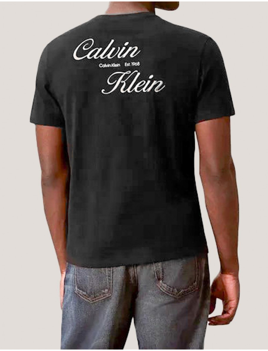 CAMISETA CALVIN KLEIN SS 30S EU CALVIN KLEIN RESRTGRA NEGRO