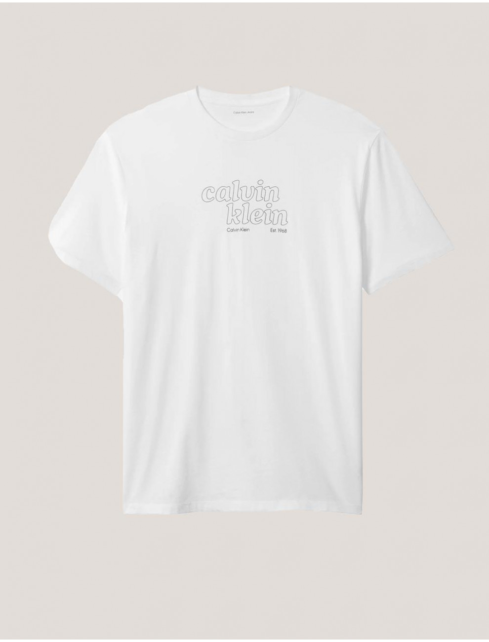 CAMISETA CALVIN KLEIN SS 30S EU CALVIN KLEIN TRVL GRAP BLANCO