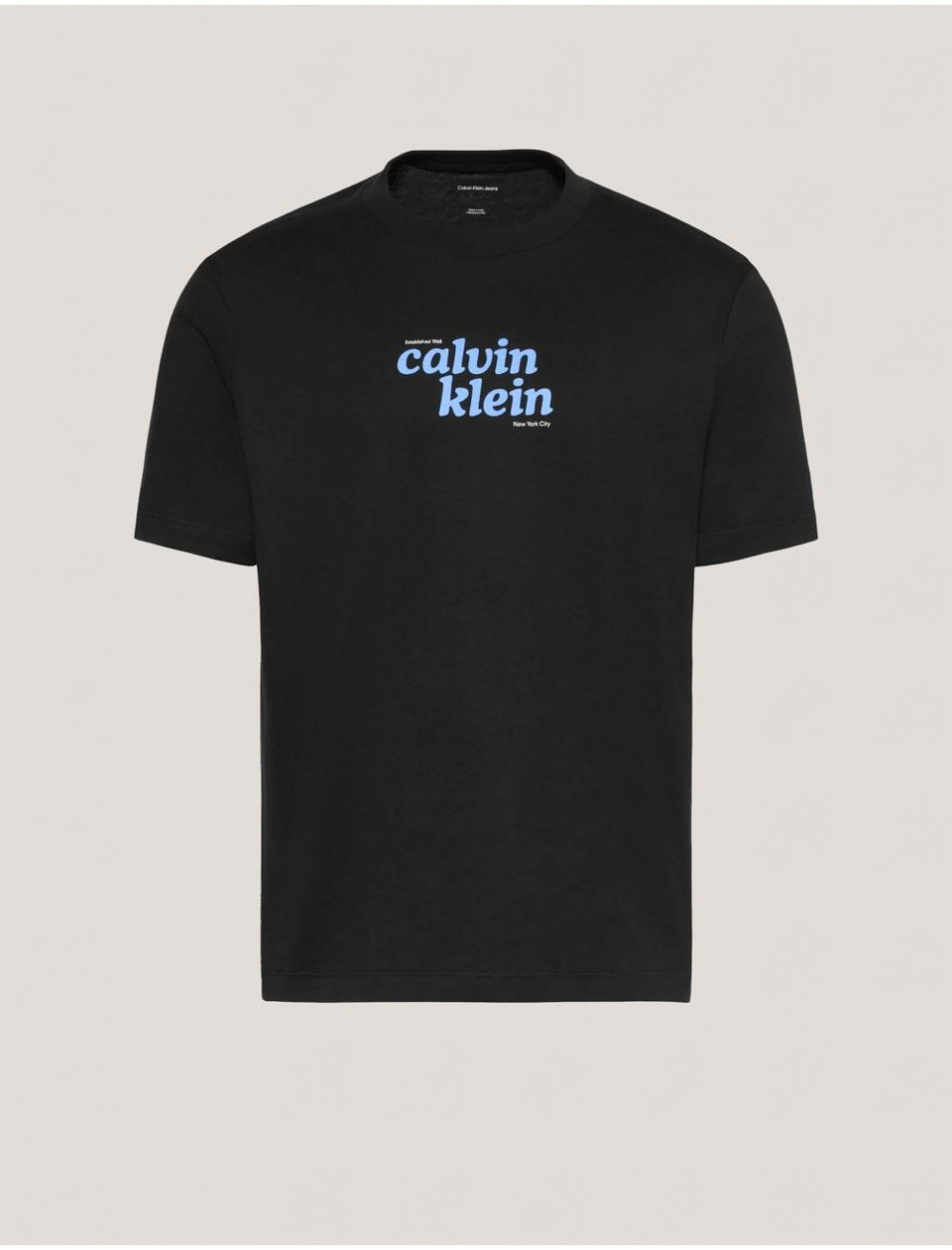 CAMISETA CALVIN KLEIN SS 20S CALVINKLEIN TRVL FONTGRA NEGRO