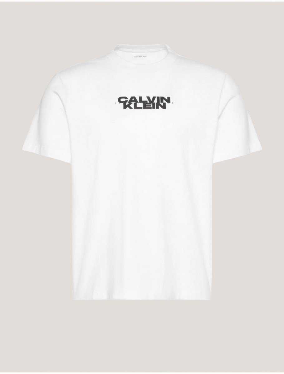CAMISETA CALVIN KLEIN SS 20S WASHED SPINE GRAPHICTEE BLANCO