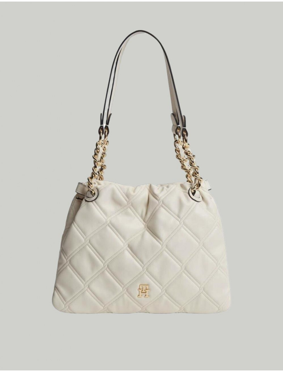 BOLSO TOMMY HILFIGER TH FEMININE MINI TOTE BEIG