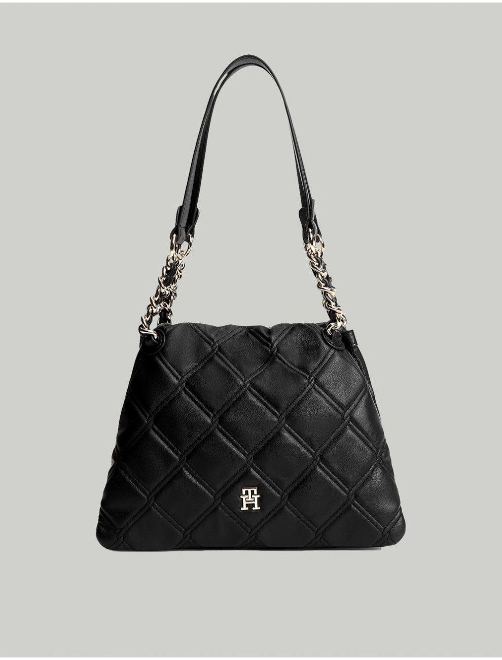 BOLSO TOMMY HILFIGER TH FEMININE MINI TOTE NEGRO