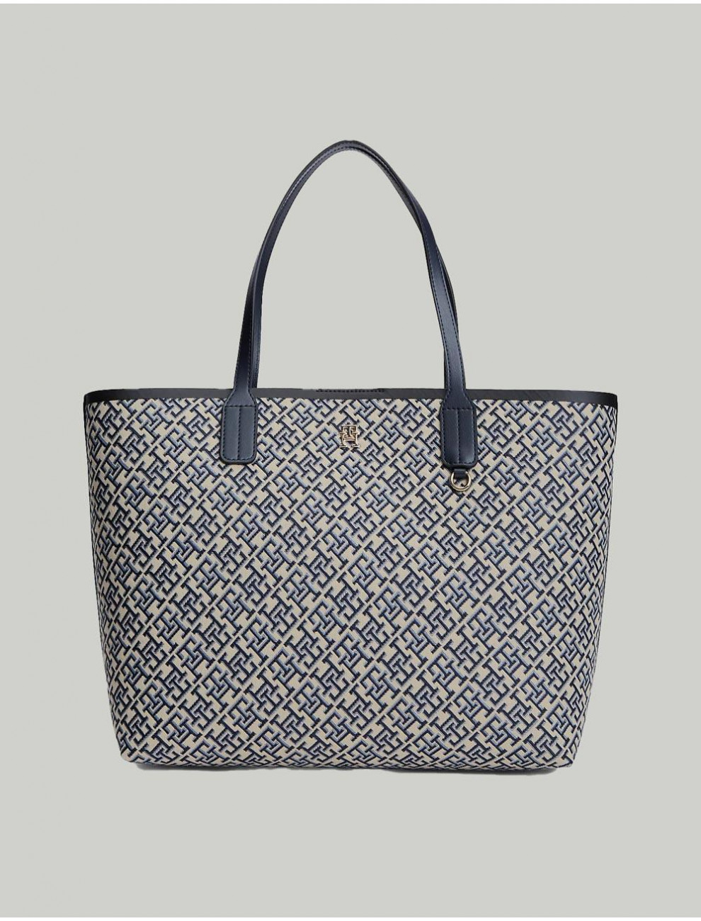 BOLSO TOMMY HILFIGER TH ICON TOTE JACQUARD AZUL