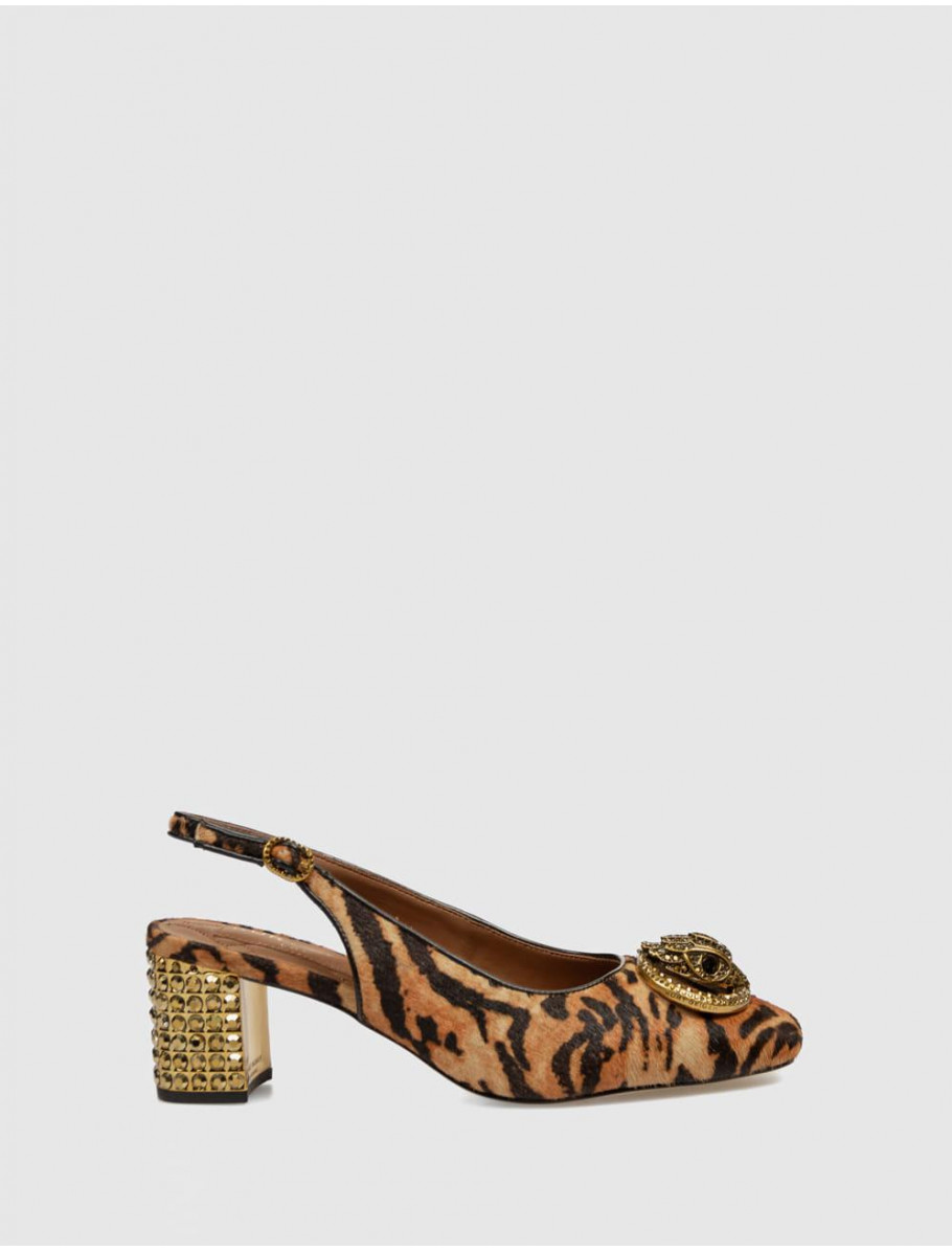 SALoN DESTALONADO KURT GEIGER CHELSEA BLOCK SLINGBACK MARRoN
