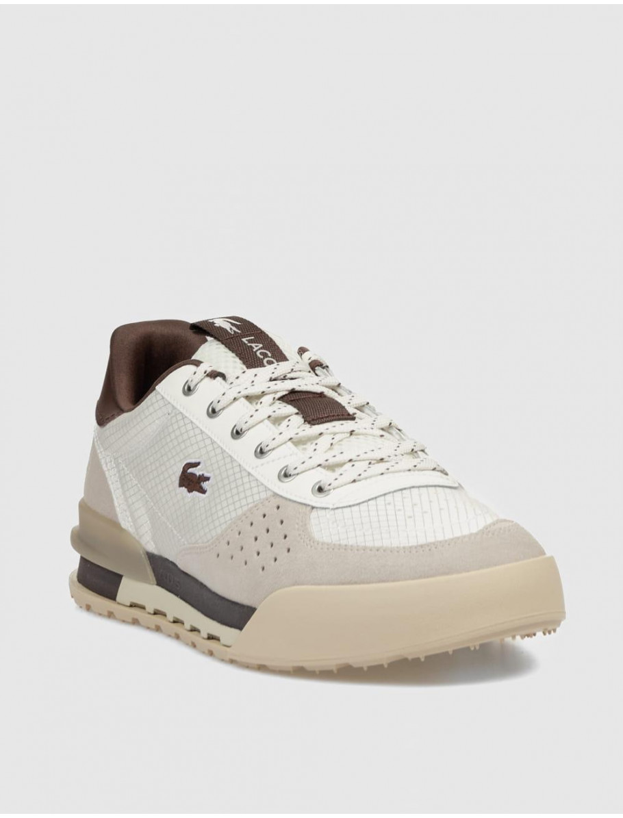 ZAPATILLA LACOSTE SLAM BEIG