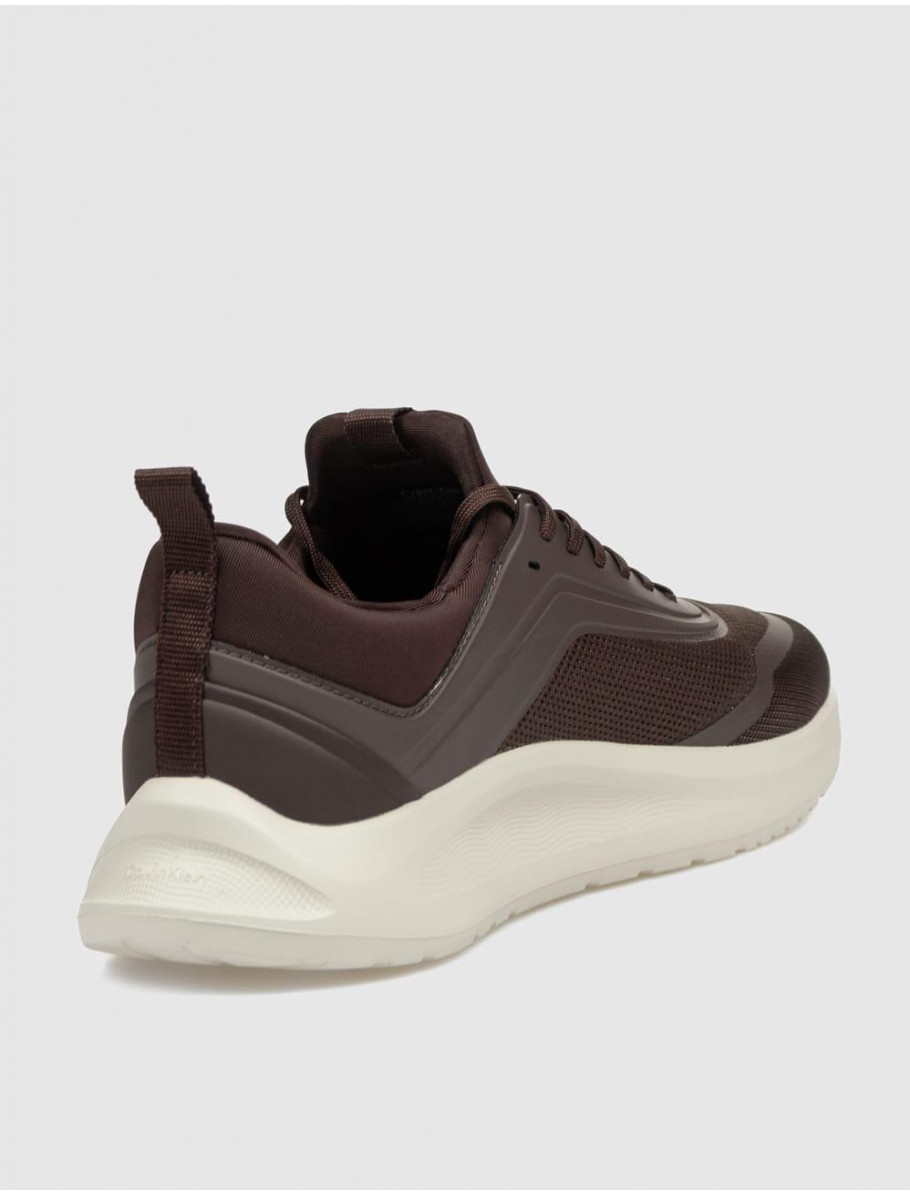 ZAPATILLA CALVIN KLEIN LIGHT EVA RUN LACE SOCK MM MARRoN