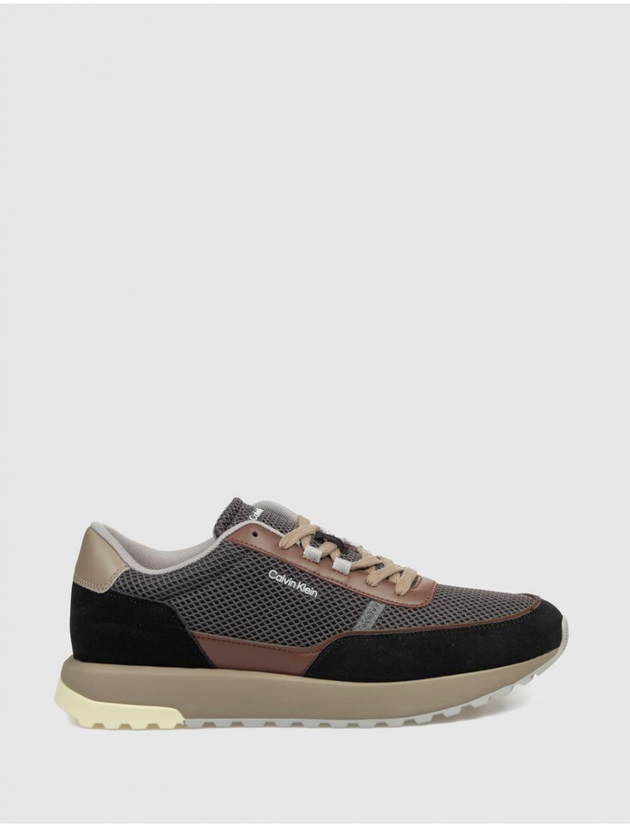 ZAPATILLA CALVIN KLEIN CITY RUNNER LACEUP NY REC SU NEGRO