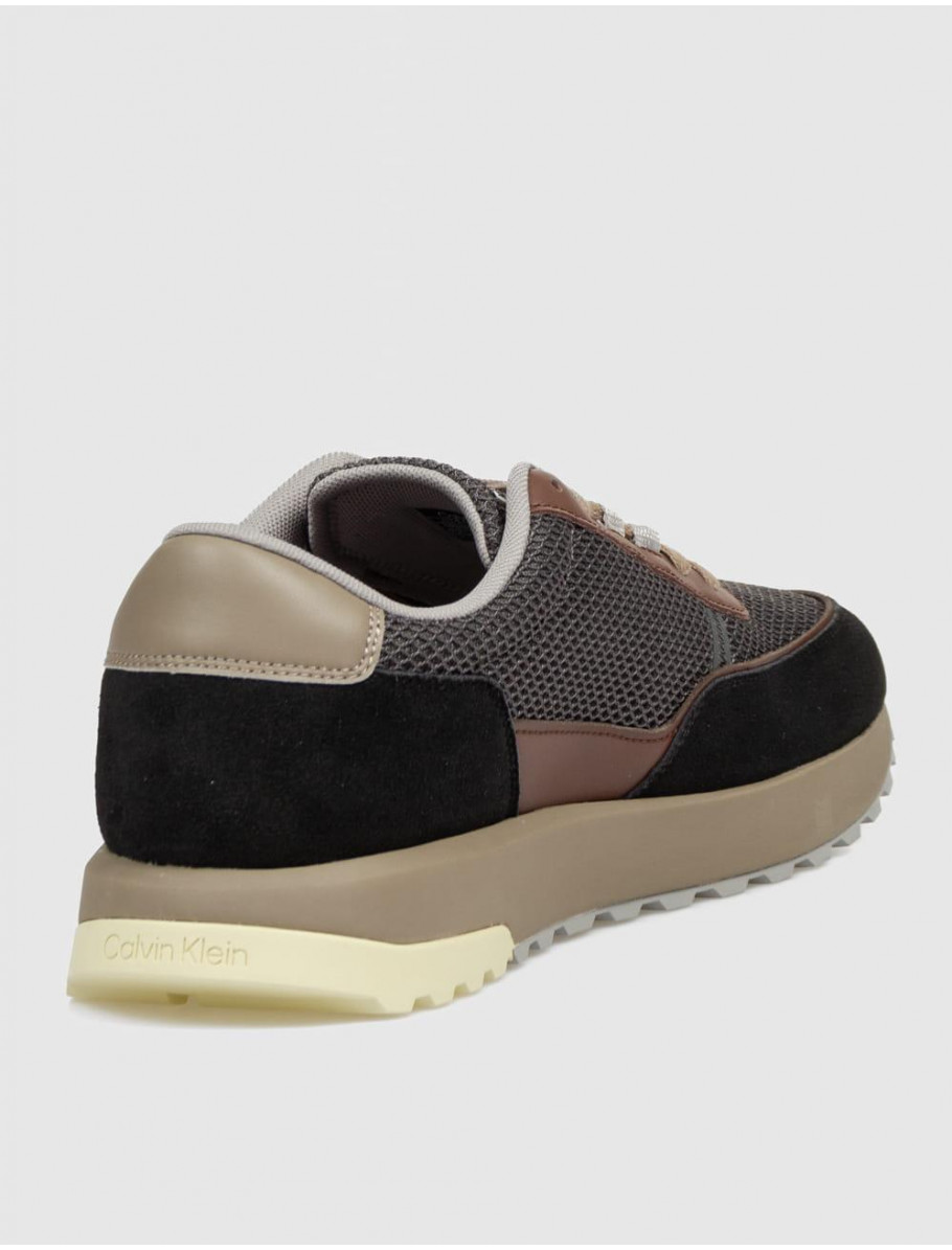 ZAPATILLA CALVIN KLEIN CITY RUNNER LACEUP NY REC SU NEGRO