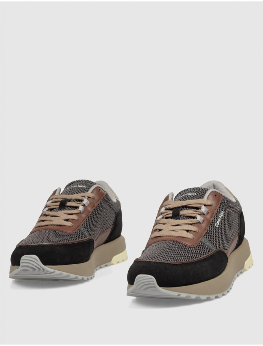 ZAPATILLA CALVIN KLEIN CITY RUNNER LACEUP NY REC SU NEGRO
