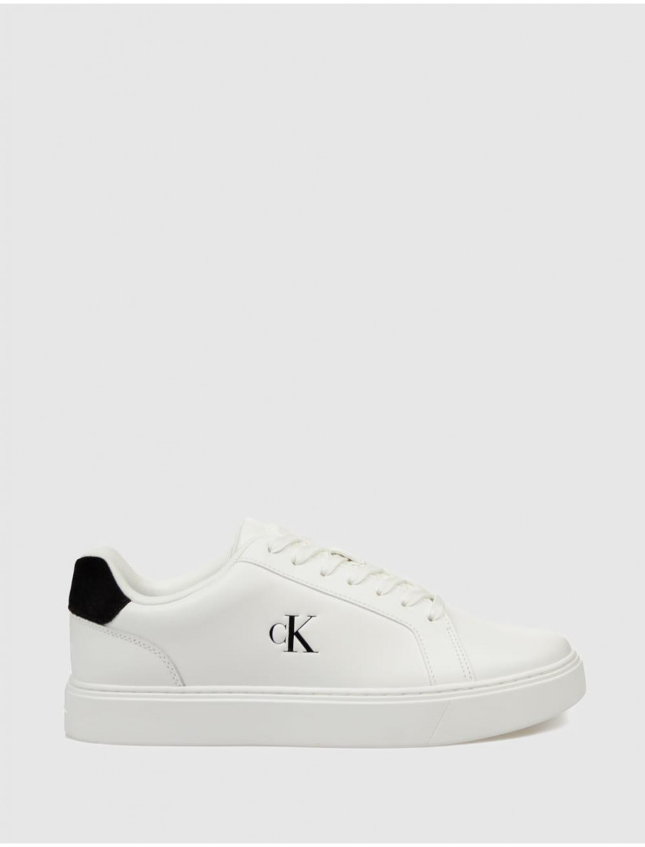 ZAPATILLA CALVIN KLEIN CLASSIC CUPSOLE LACEUP LTH BLANCO