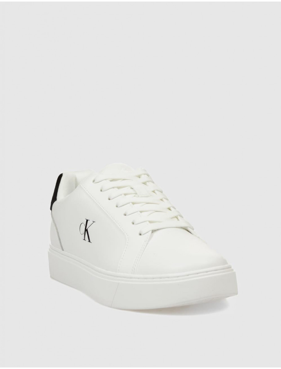 ZAPATILLA CALVIN KLEIN CLASSIC CUPSOLE LACEUP LTH BLANCO