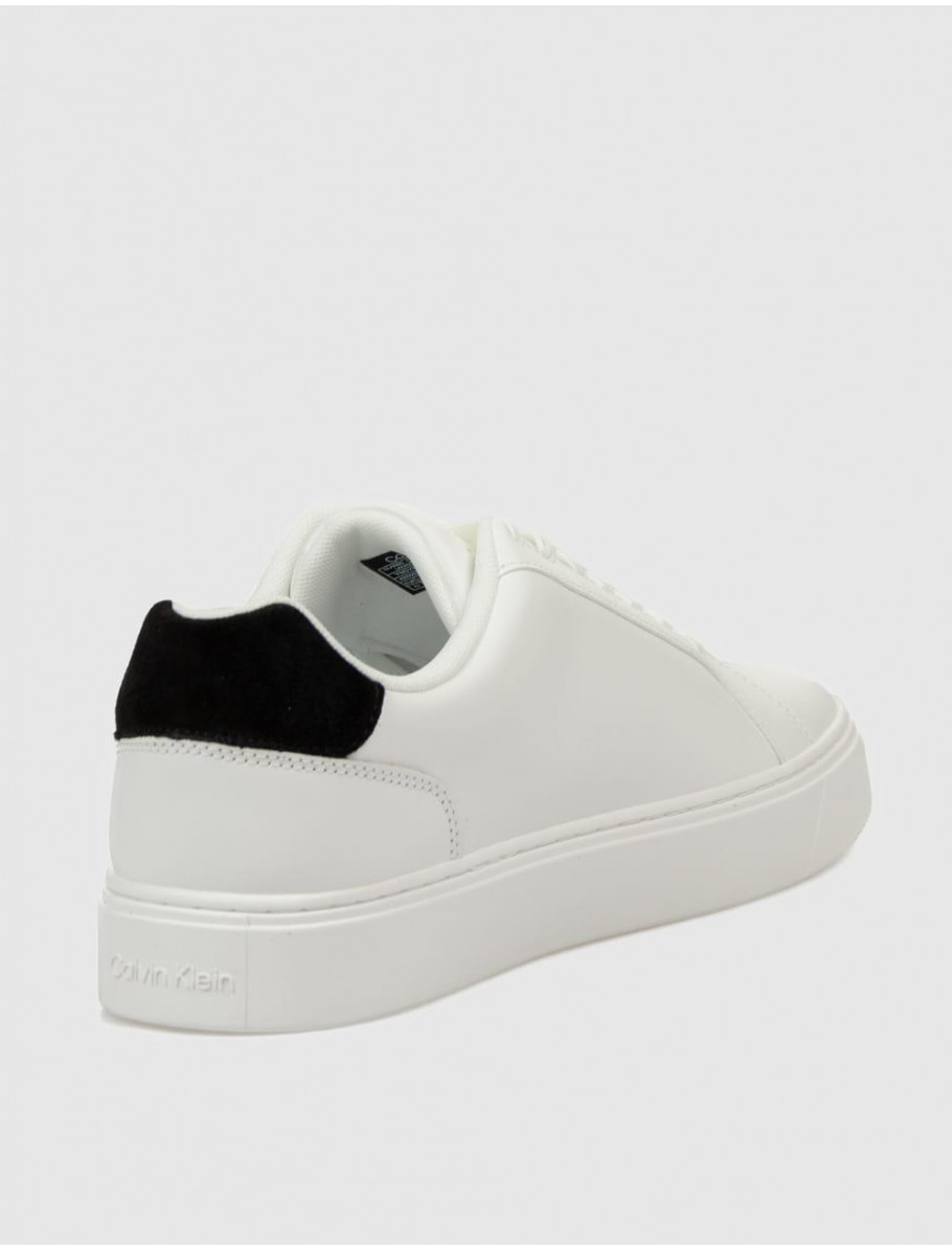 ZAPATILLA CALVIN KLEIN CLASSIC CUPSOLE LACEUP LTH BLANCO