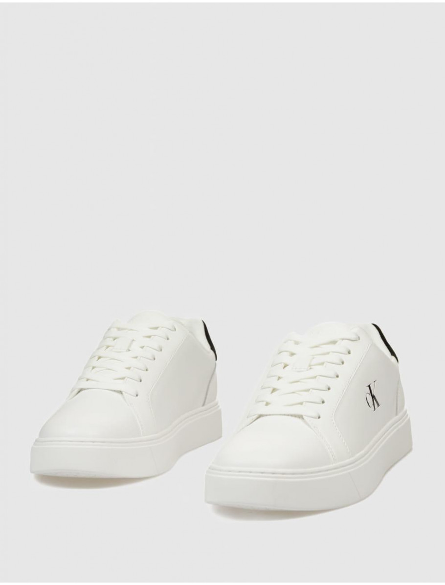 ZAPATILLA CALVIN KLEIN CLASSIC CUPSOLE LACEUP LTH BLANCO