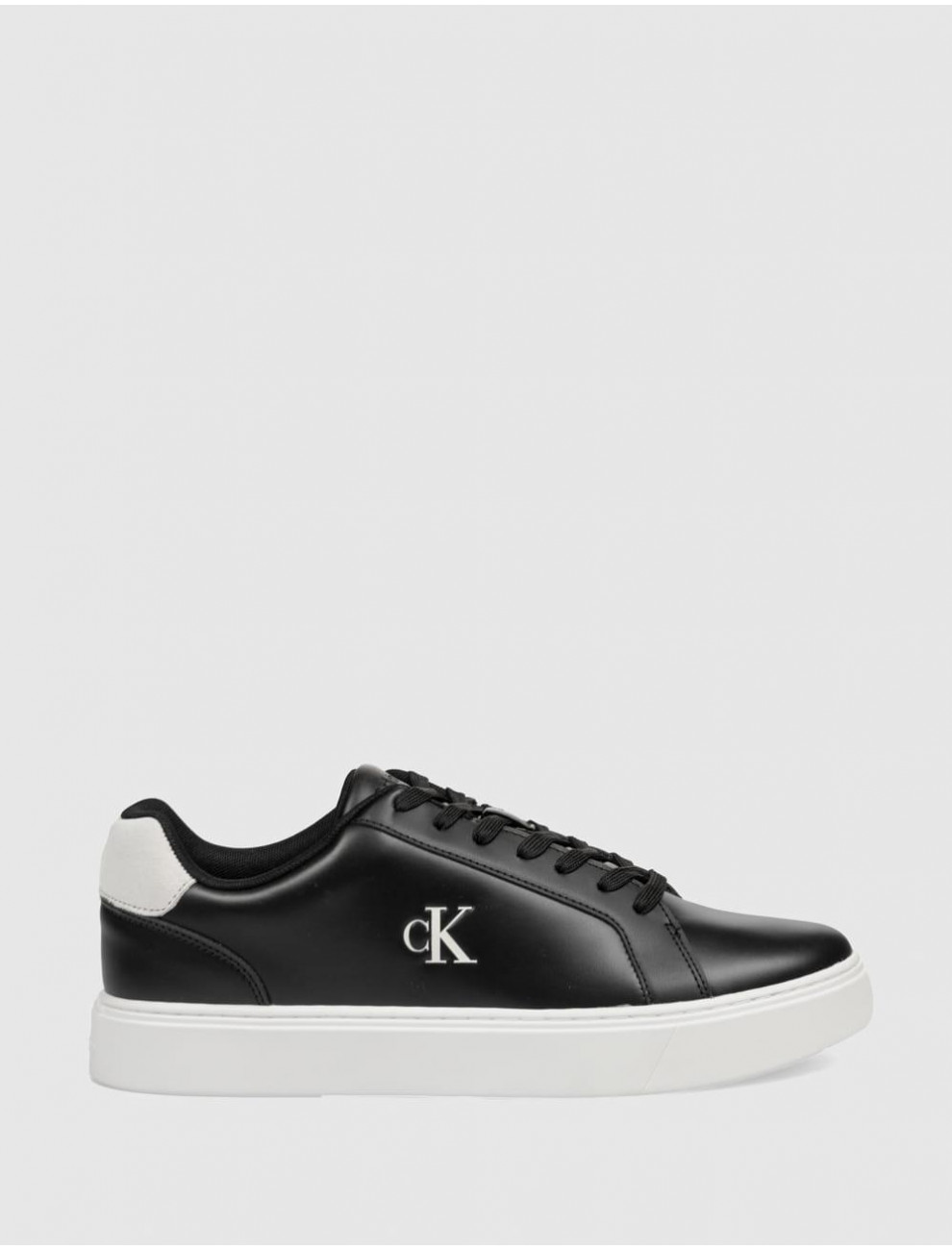 ZAPATILLA CALVIN KLEIN CLASSIC CUPSOLE LACEUP LTH NEGRO