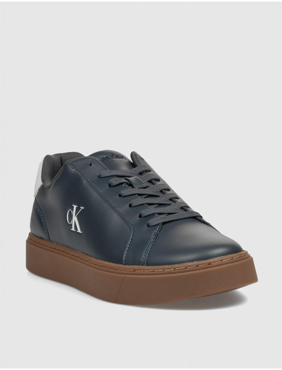 ZAPATILLA CALVIN KLEIN CLASSIC CUPSOLE LACEUP LTH MARINO