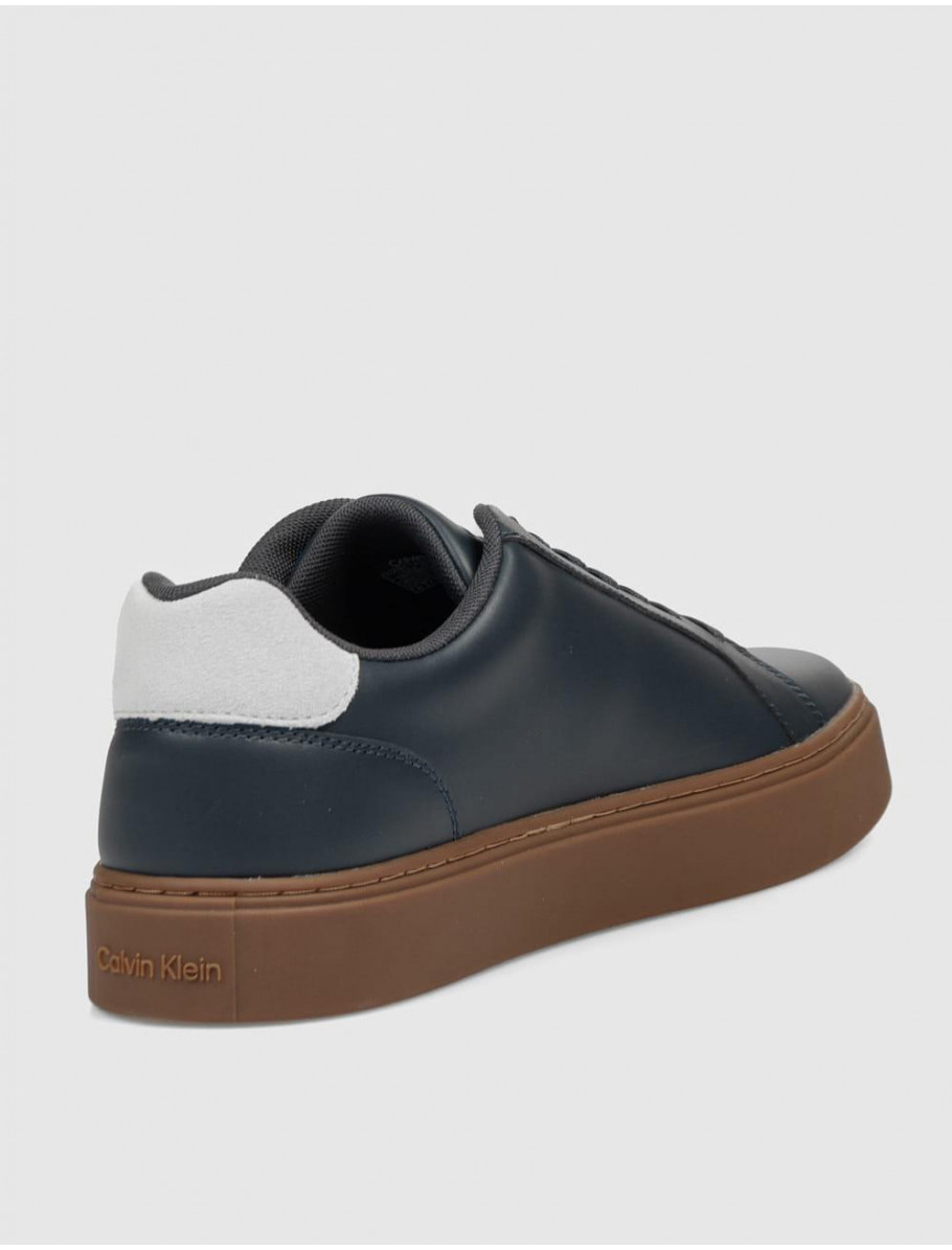 ZAPATILLA CALVIN KLEIN CLASSIC CUPSOLE LACEUP LTH MARINO