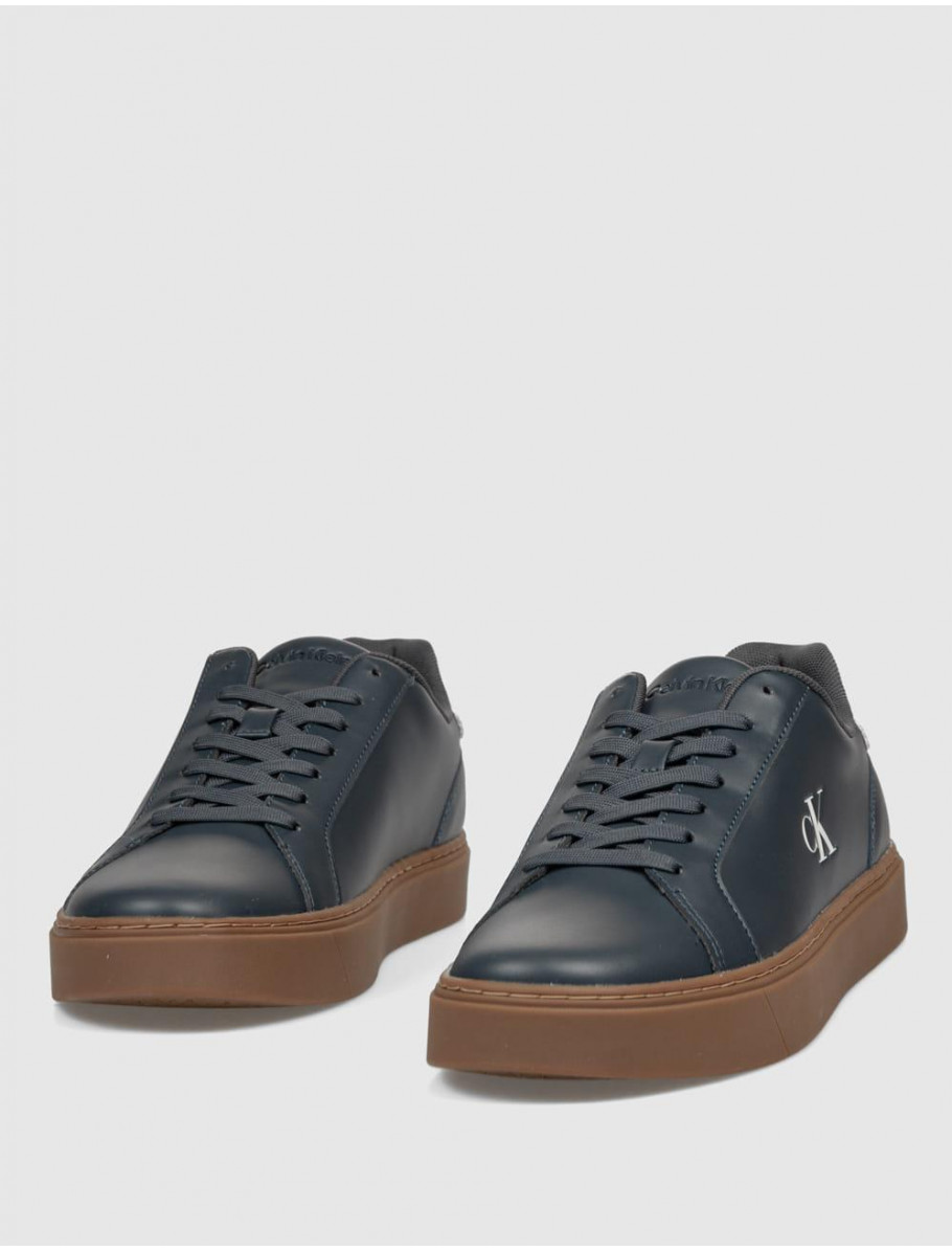 ZAPATILLA CALVIN KLEIN CLASSIC CUPSOLE LACEUP LTH MARINO