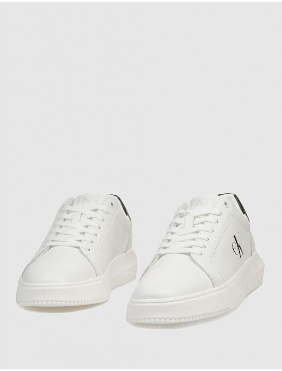 ZAPATILLA CALVIN KLEIN CHUNKY CUPSOLE MONO LTH BLANCO