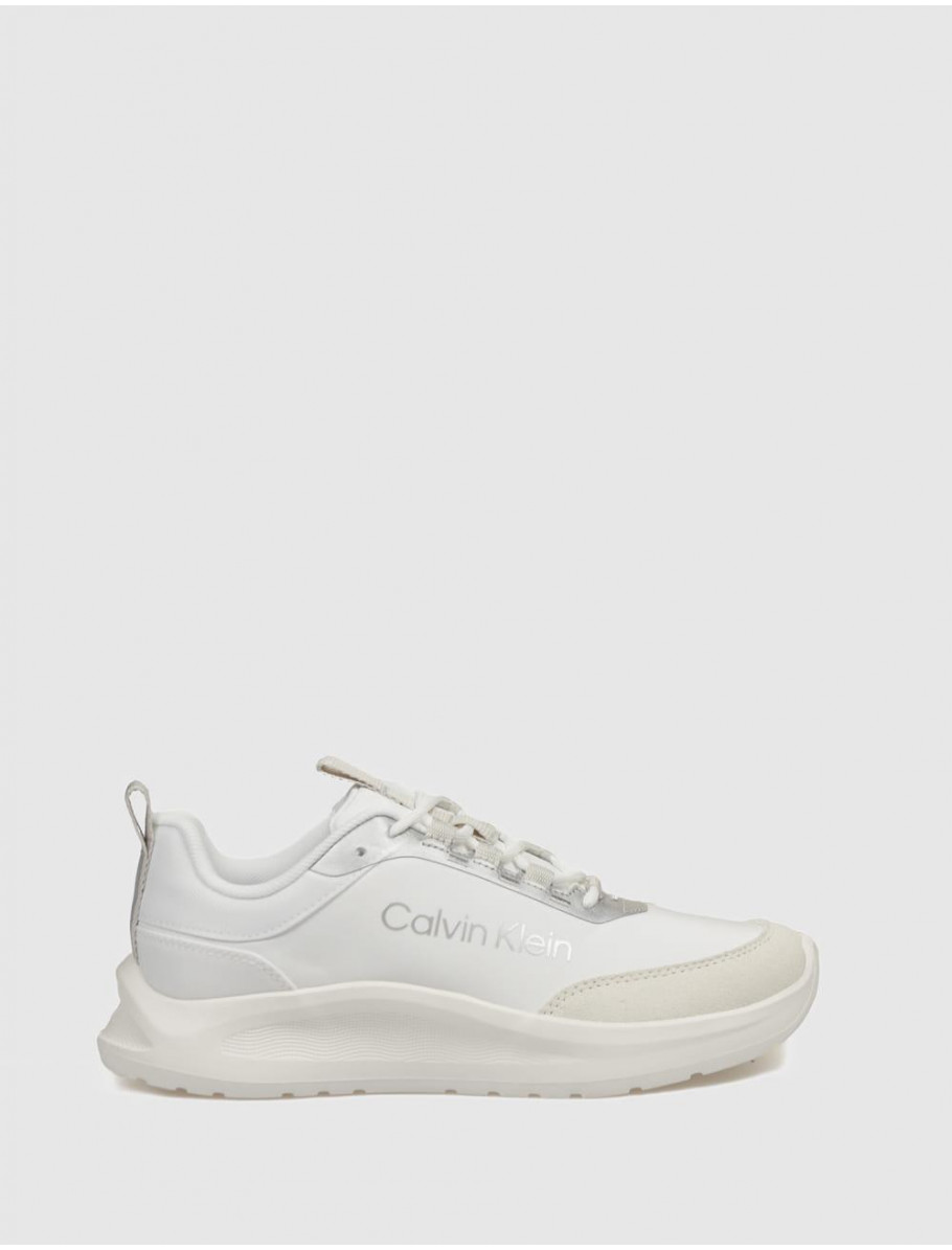 ZAPATILLA CALVIN KLEIN LIGHT EVA RUN ESS LAC NY SU WMN BLANCO