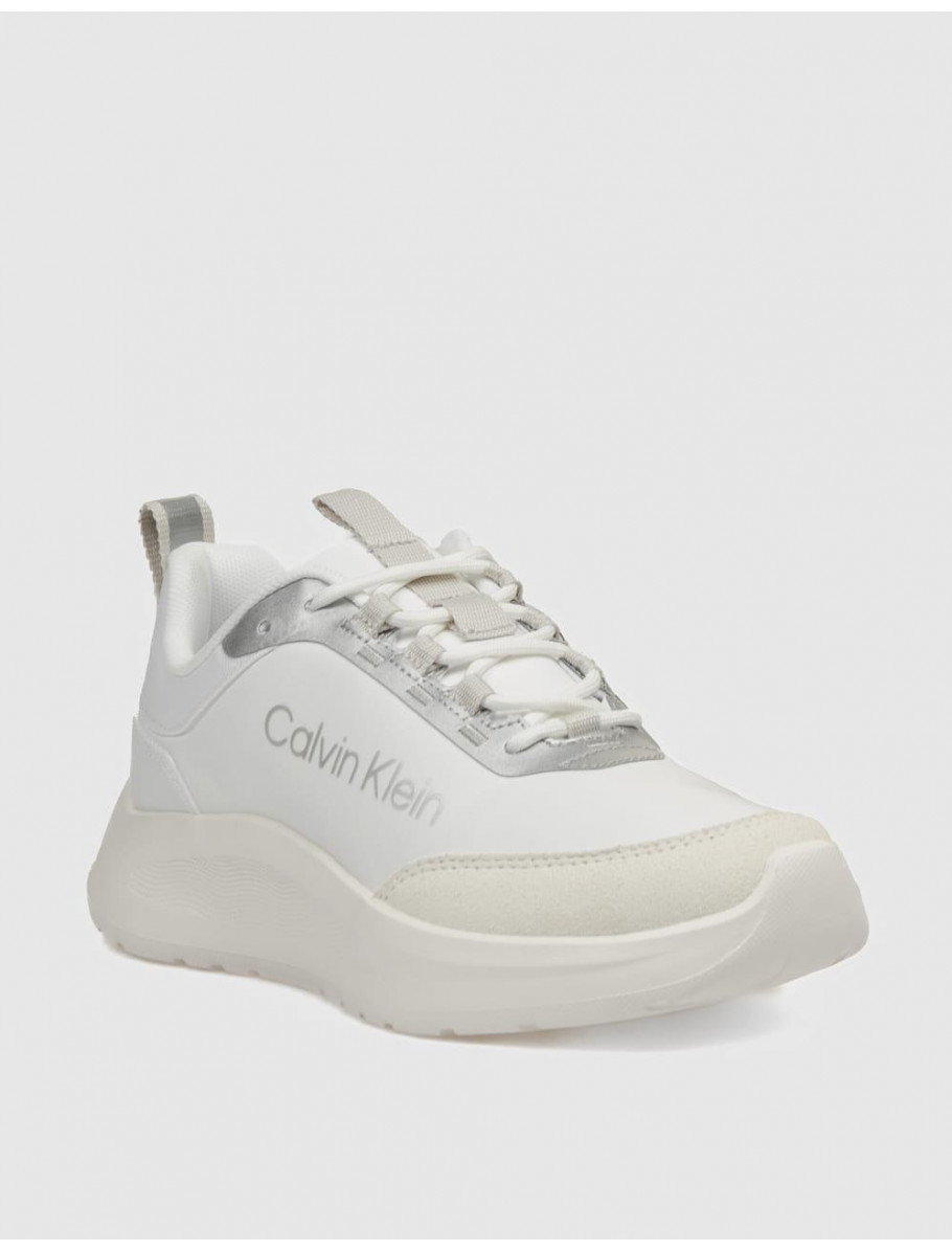 ZAPATILLA CALVIN KLEIN LIGHT EVA RUN ESS LAC NY SU WMN BLANCO