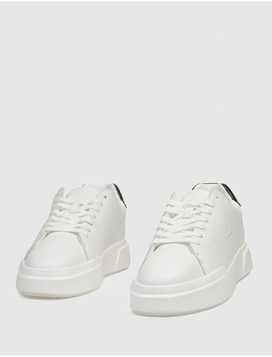 ZAPATILLA CALVIN KLEIN CHUNKY CUPSOLE LACEUP LTH BLANCO