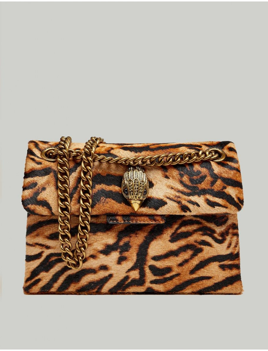 BOLSO KURT GEIGER LEATHER MINI KENSINGTON MARRoN