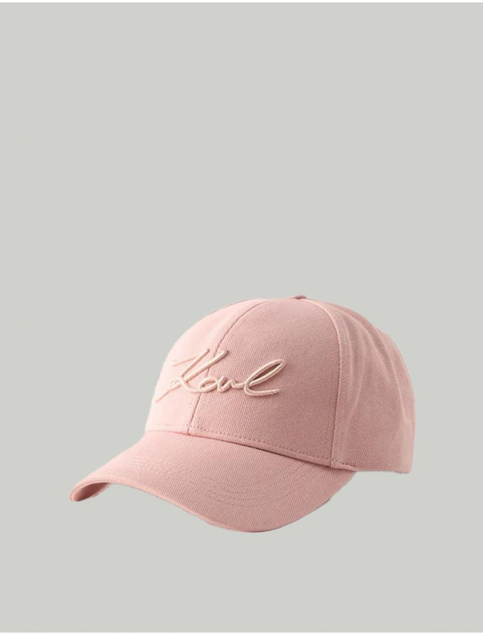 GORRA KARL LAGERFED K SIGNATURE LOGO CAP ROSA