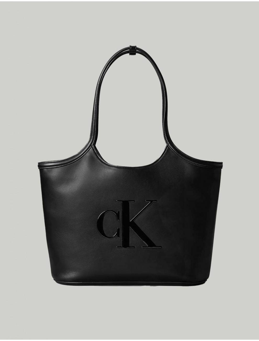 BOLSO CALVIN KLEIN BOLD CK SHOPPER NEGRO