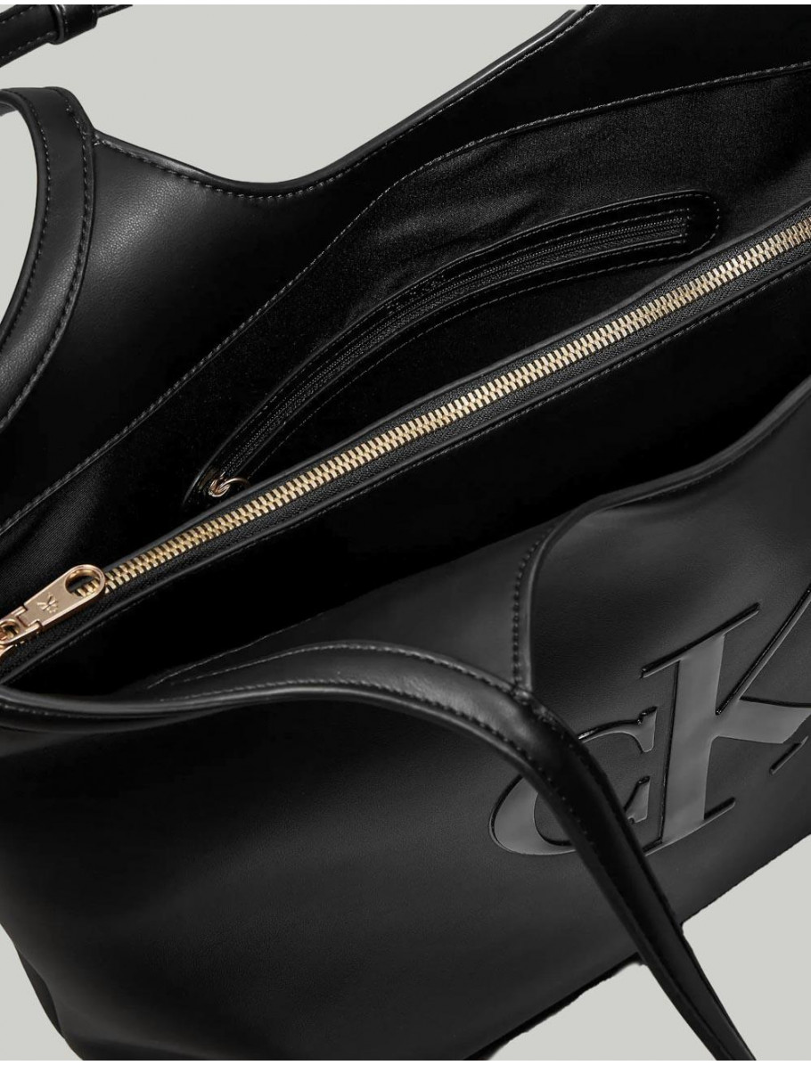 BOLSO CALVIN KLEIN BOLD CK SHOPPER NEGRO