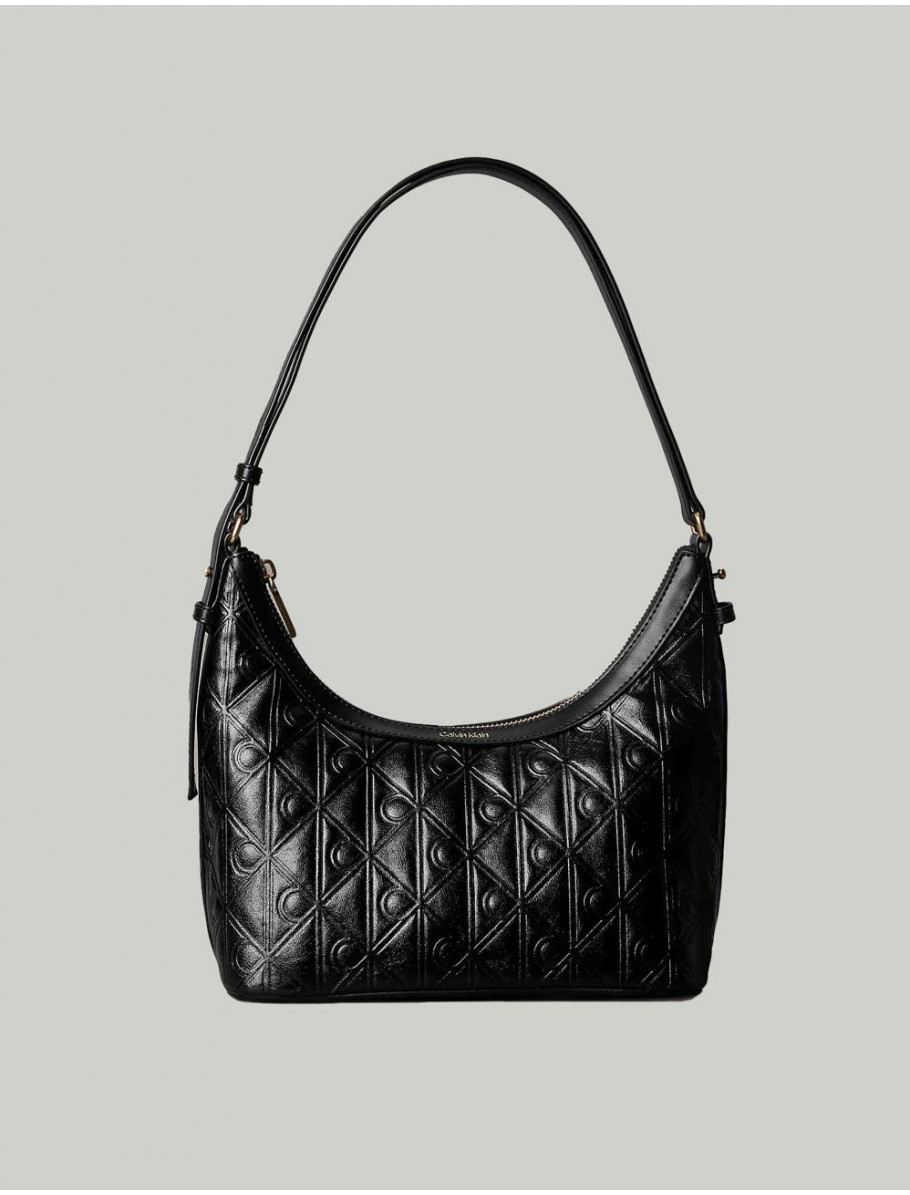 BOLSO CALVIN KLEIN EMBLEM AOP DEBOSSED NEGRO