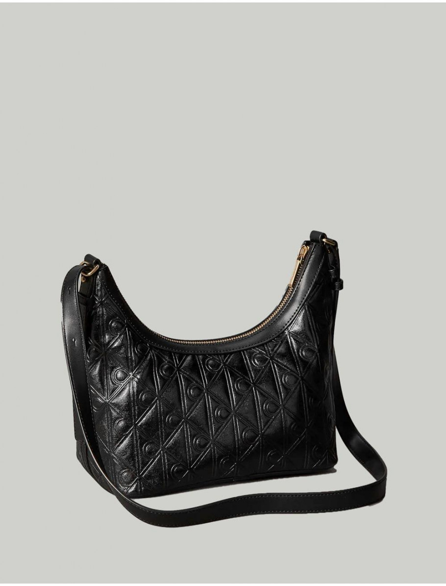 BOLSO CALVIN KLEIN EMBLEM AOP DEBOSSED NEGRO