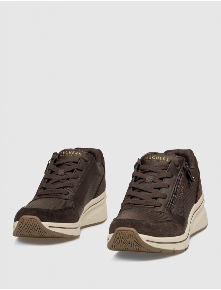 ZAPATILLA SKECHERS BILLION FLEX LUXE UP MARRoN