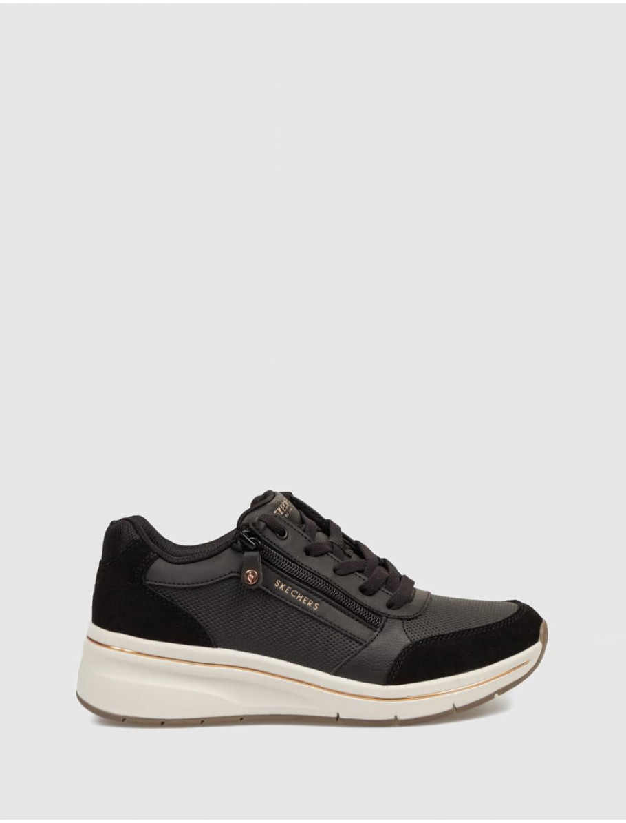 ZAPATILLA SKECHERS BILLION FLEX LUXE UP NEGRO