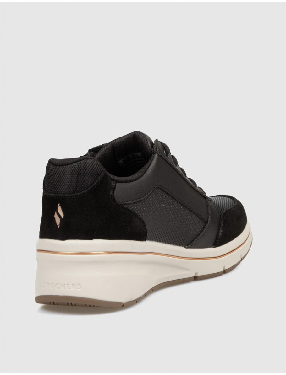 ZAPATILLA SKECHERS BILLION FLEX LUXE UP NEGRO