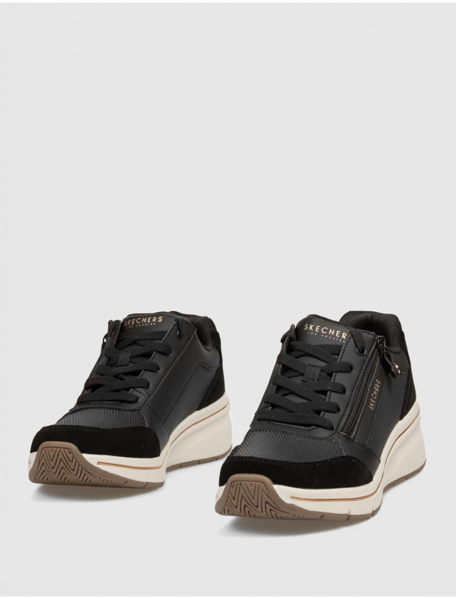 ZAPATILLA SKECHERS BILLION FLEX LUXE UP NEGRO