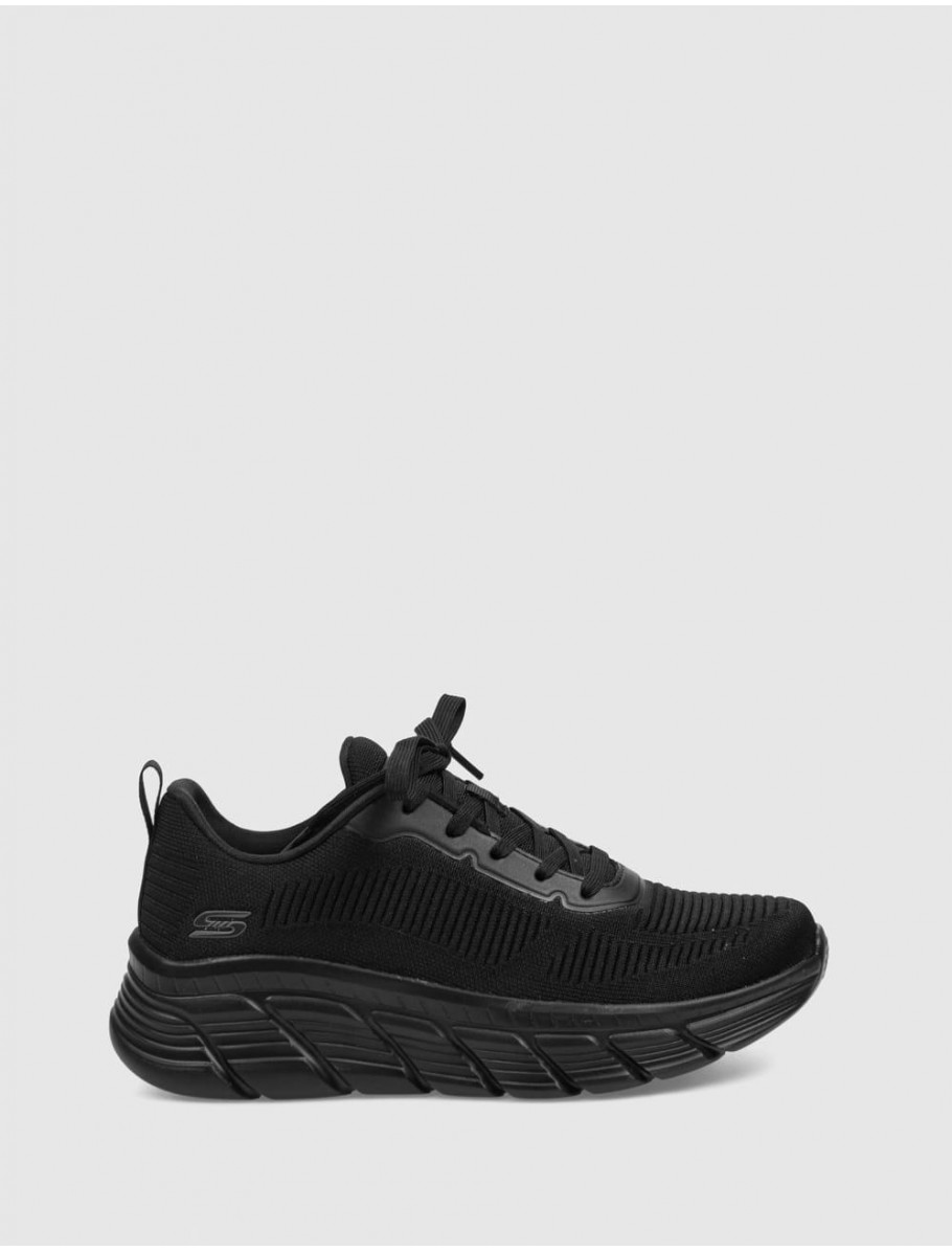 ZAPATILLA SKECHERS BOBS SPORT B FLEX HI FLYING HI NEGRO
