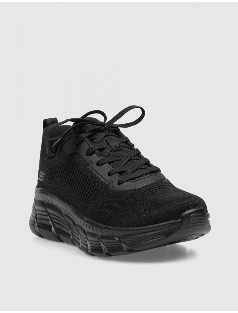 ZAPATILLA SKECHERS BOBS SPORT B FLEX HI FLYING HI NEGRO
