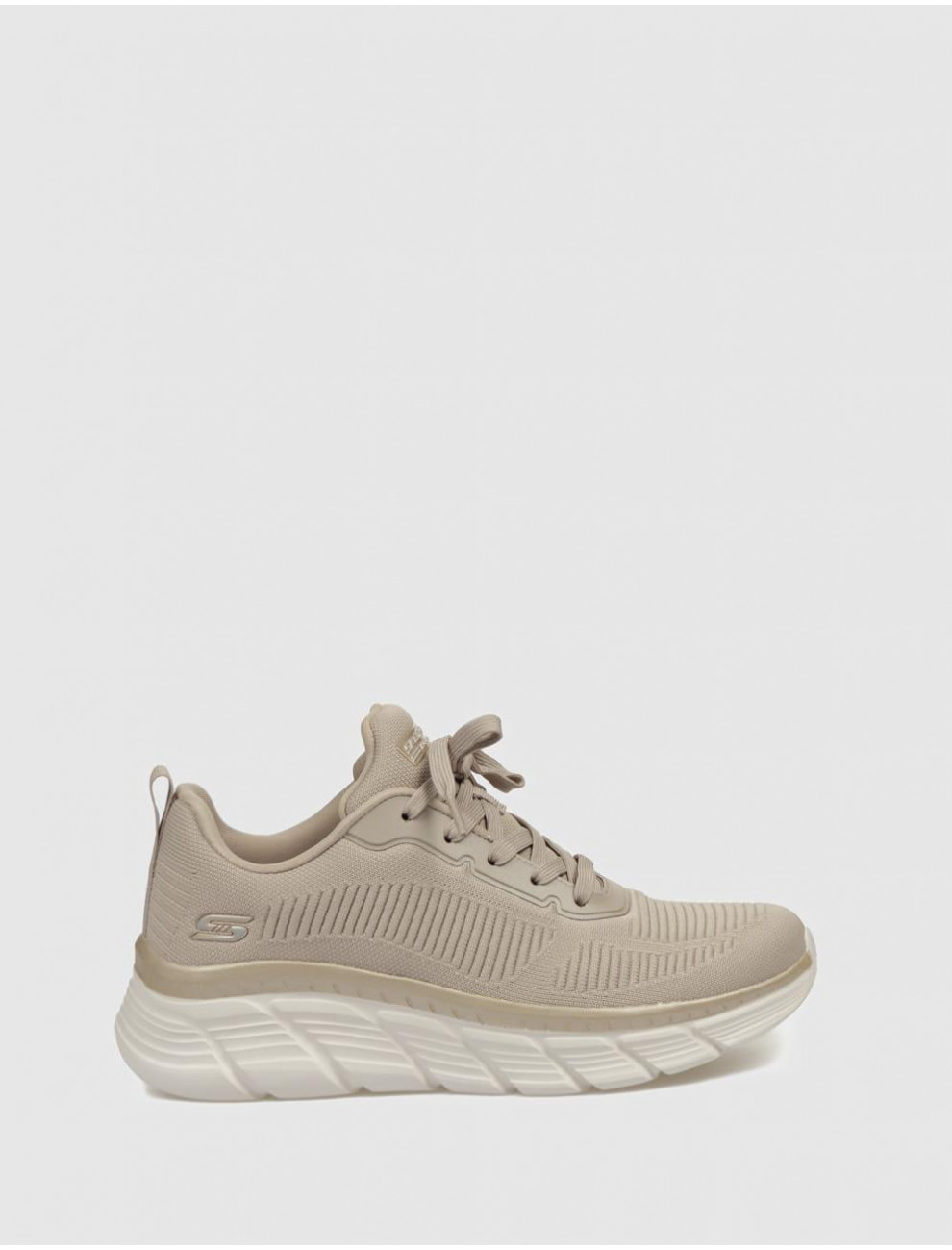 ZAPATILLA SKECHERS BOBS SPORT B FLEX HI FLYING HI TAUPE