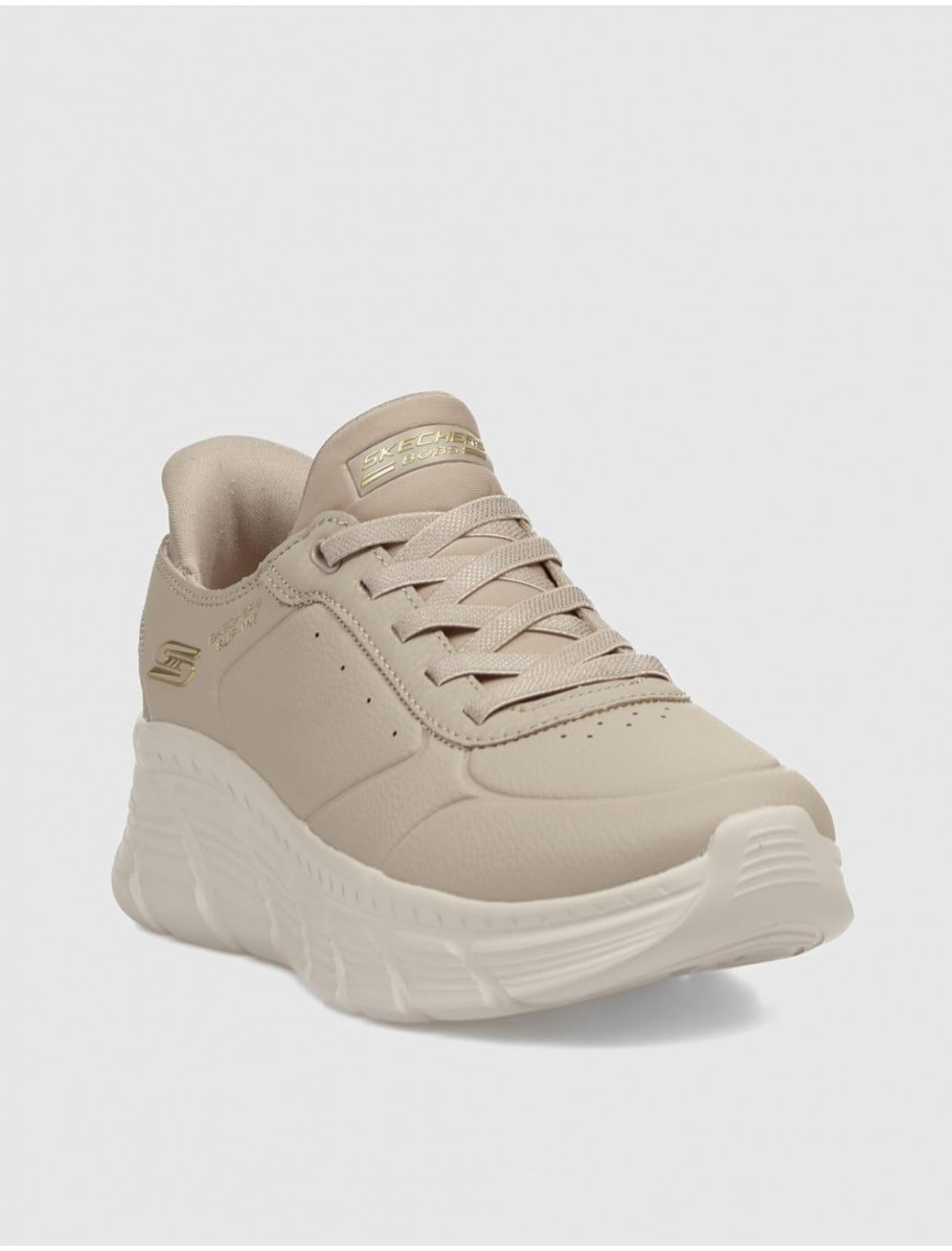 ZAPATILLA SKECHERS BOBS B FLEX HI TAUPE