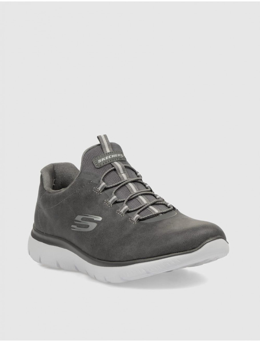 ZAPATILLA SKECHERS SUMMITS ITZ BAZIK PLOMO