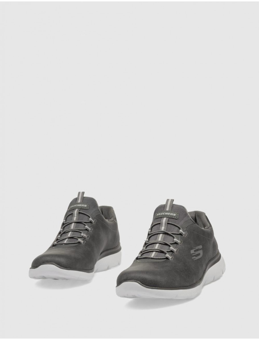 ZAPATILLA SKECHERS SUMMITS ITZ BAZIK PLOMO