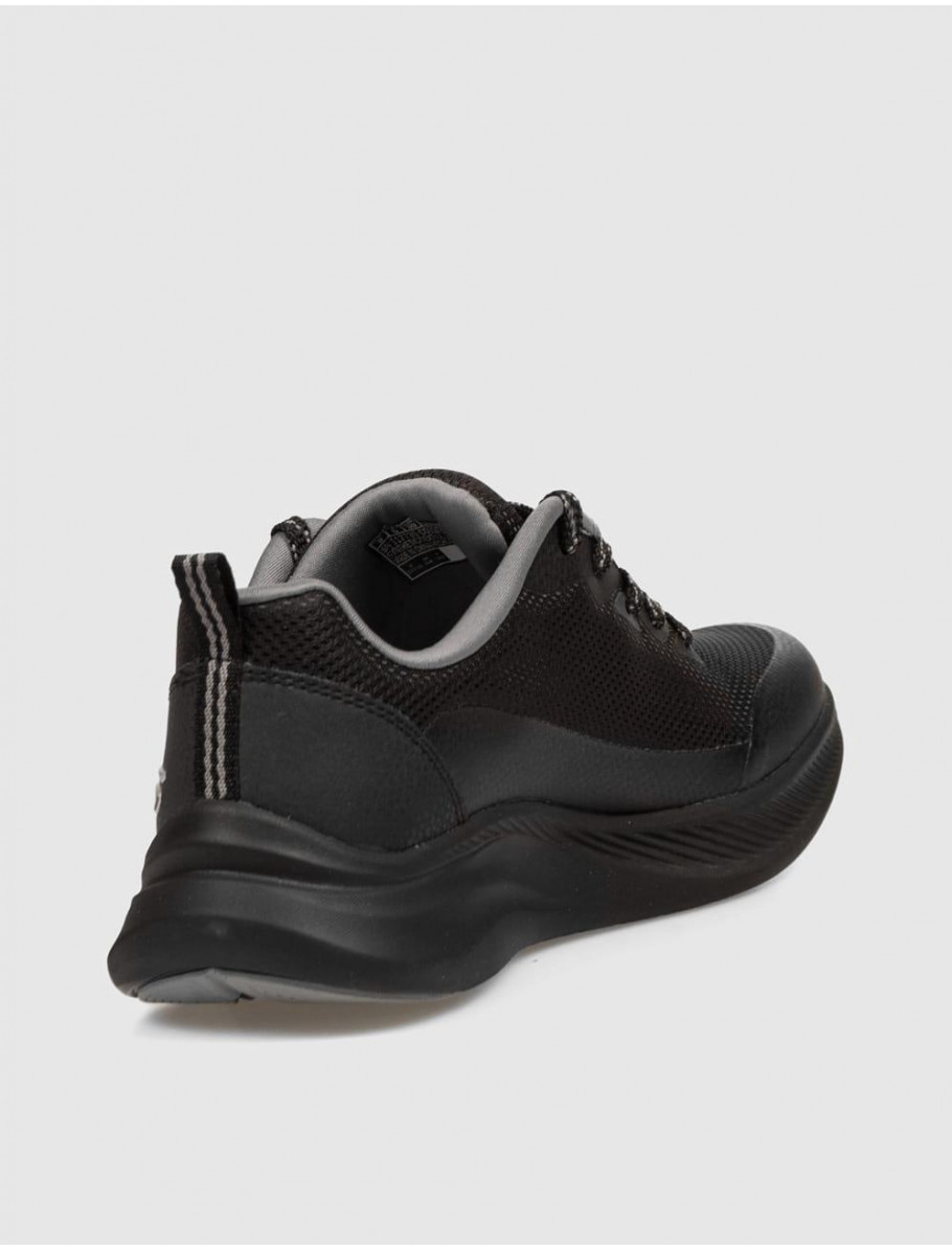 ZAPATILLA SKECHERS BOBS MODA FLEX NEGRO