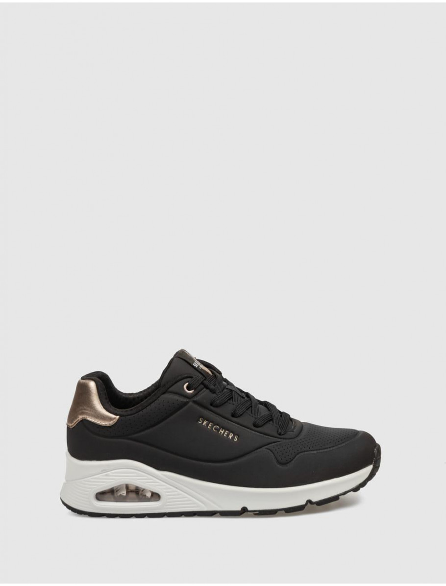 ZAPATILLA SKECHERS UNO GOLDEN AIR NEGRO