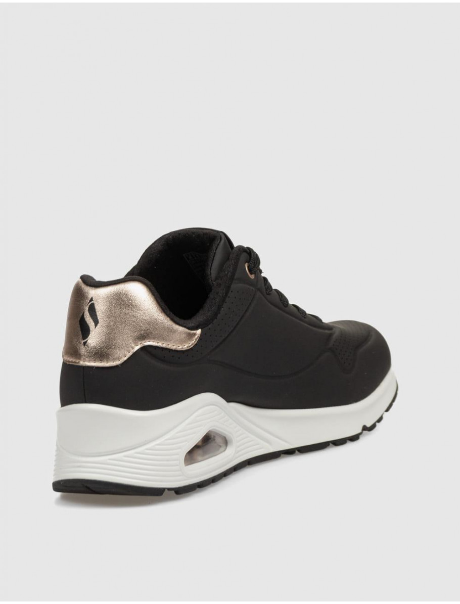 ZAPATILLA SKECHERS UNO GOLDEN AIR NEGRO