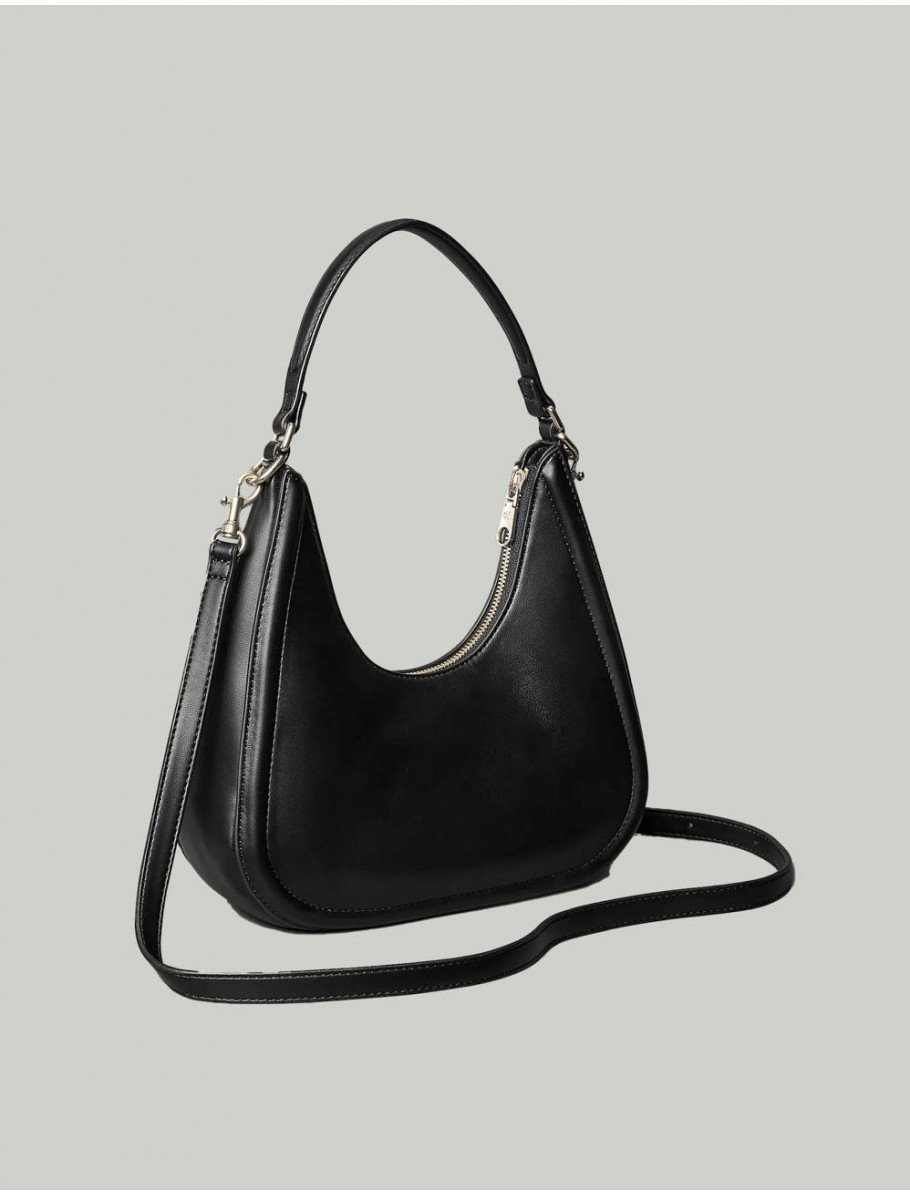BOLSO CALVIN KLEIN BOLD CK SMALL CRESCENT BAG NEGRO
